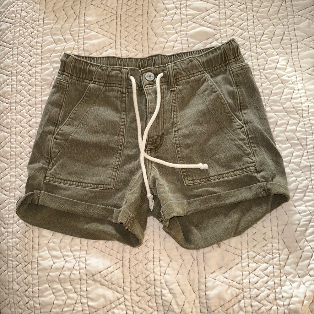 American Eagle Cargo Drawstring Shorts